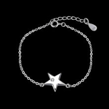 925 silver jewelry pulseras five-pointed star pulseiras diy STVH 68 MP