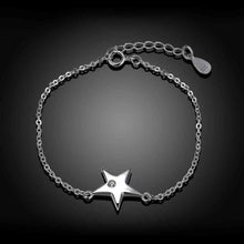 925 silver jewelry pulseras five-pointed star pulseiras diy STVH 68 MP