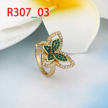 acessorios para mulher Engagement rings butterfly green aliancas bijoux femme215 MP