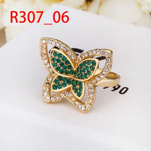acessorios para mulher Engagement rings butterfly green aliancas bijoux femme215 MP