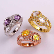 acessorios para mulher wedding rings insets double crystal anillos bear joyas SKGR 42 MP