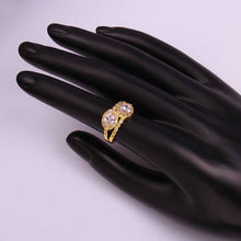 acessorios para mulher wedding rings insets double crystal anillos bear joyas SKGR 42 MP
