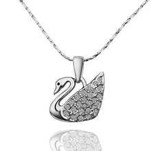 18K Gold Plating necklaces white swan colares bijoux 61 MP