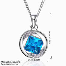 18K Gold Plating pendant circle sapphire jewelry tenis masculino horloge MP