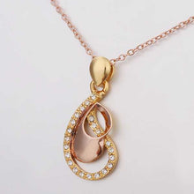 18K Gold Plated pendants love beads vintage necklace collier plastron 59 MP