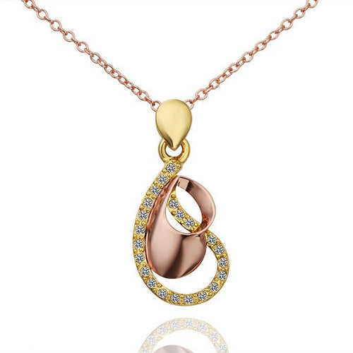 18K Gold Plated pendants love beads vintage necklace collier plastron 59 MP