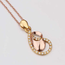 18K Gold Plated pendants love beads vintage necklace collier plastron 59 MP