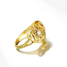 18K Gold Plated ring insets love anel Hand Madeball2 3 MP