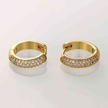 18k gold plated earrings glistem clip brincos de festa jewelry display SKGE 38 MP