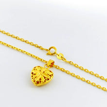 24k gold plated necklace love pierced colar joias YHDN 21 MP