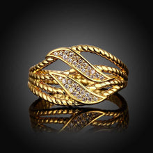 Austrian Crystal rings Inlaid crystal chaos bridge ring men bijoux femme MP