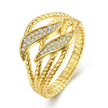 Austrian Crystal rings Inlaid crystal chaos bridge ring men bijoux femme MP
