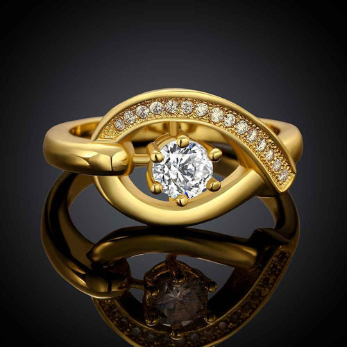 acessorios para mulher Engagement rings insets O shape anel de ouro jewerly accessories SKGR 81 MP