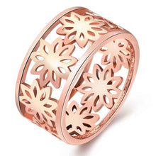 acessorios para mulher ring Hollow flowers rose golden silver 3 color prices in euros jewelry SKGR315 MP