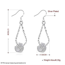 exo silver plated earrings Tennis drop cufflinks love 281 MP