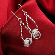 exo silver plated earrings Tennis drop cufflinks love 281 MP