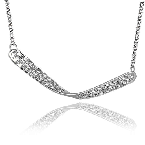 18K Gold Plating collar necklace swing Platinum plated colares jewelry display MP