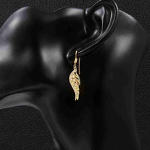 18K Gold Plating earings Peacock tail drop pendientes men jewelry MP