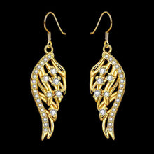 18K Gold Plating earings Peacock tail drop pendientes men jewelry MP