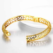 18k gold plated Hollow personality pattern men bracelet charms MP