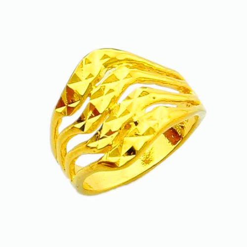 18k gold plated wedding rings four lines anel feminino wedding jewelry YHDR 2 MP