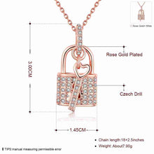 Austrian Crystal pendant necklace Key and lock patek prices in euros MP