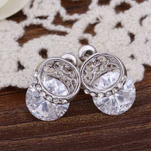 18K GP gold plated jewelry earring nickel free copper rhinestone crystal earrings SMTPE5 6 MP