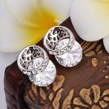 18K GP gold plated jewelry earring nickel free copper rhinestone crystal earrings SMTPE5 6 MP