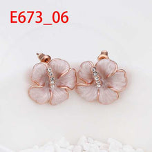 18K GP gold plated jewelry earring nickel free copper rhinestone crystal earrings SMTPE673 MP