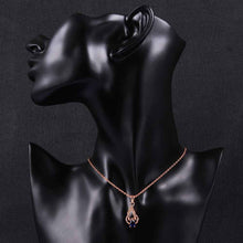 18K GP Zircon blue rock torch chunky necklace collares pendantsSKGN 53 MP