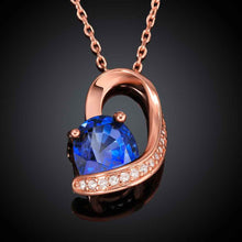 18K GP Zircon party sapphire jewelry chunky necklace collares pendantsSKGN 5 MP