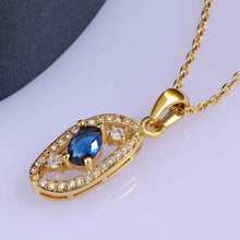 18K GP Zircon rock sapphire jewelry chunky necklace collares pendantsSKGN 52 MP