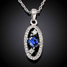 18K GP Zircon rock sapphire jewelry chunky necklace collares pendantsSKGN 52 MP