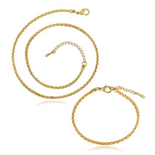 18k gold plated jewelry set skyrim chain necklacebracelet joyas SMTPS415 MP