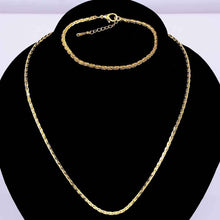 18k gold plated jewelry set skyrim chain necklacebracelet joyas SMTPS415 MP