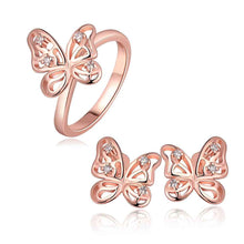 Austrian Crystal jewelry sets butterfly earringsring jewelry SMTPS422 MP