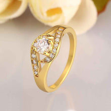 18K Gold Plated zircon jewelry insets Lips ring anillos lord of the ringsSKGR 8 MP