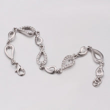 18K Gold Plated Bracelet Platinum Nickle-Free Tin Alloy Rhinestone Crystal Jewerly Bracelet SMTPB 41 MP