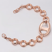 18K Gold Plated Bracelet Rose Gold Nickle-Free Tin Alloy Rhinestone Crystal Jewerly Bracelet SMTPB 46 MP