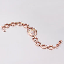 18K Gold Plated Bracelet Rose Gold Nickle-Free Tin Alloy Rhinestone Crystal Jewerly Bracelet SMTPB 46 MP