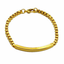 24K GP Gold Plated Mens Jewelry Bracelet Yellow Gold Golden Bracelet Bangle YHDH 7 MP