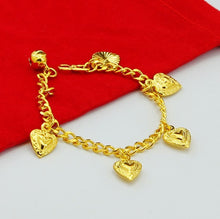 24K GP Gold Plated Mens Jewelry Bracelet Yellow Gold Golden Bracelet Bangle YHDH 33 MP