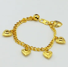 24K GP Gold Plated Mens Jewelry Bracelet Yellow Gold Golden Bracelet Bangle YHDH 33 MP