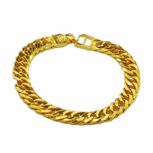 24K GP Gold Plated Mens Jewelry Bracelet Yellow Gold Golden Bracelet Bangle YHDH 13 MP