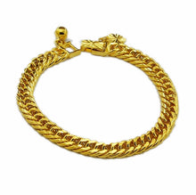 24K GP Gold Plated Mens Jewelry Bracelet Yellow Gold Golden Bracelet Bangle YHDH 14 MP