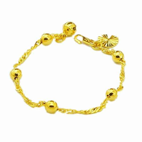 24K GP Gold Plated Mens Jewelry Bracelet Yellow Gold Golden Bracelet Bangle YHDH 34 MP