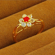 24K GP Gold Plated MensWomen Jewelry Ring Yellow Gold Golden Finger Ring YHDR 31 MP