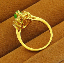 24K GP Gold Plated MensWomen Jewelry Ring Yellow Gold Golden Finger Ring YHDR 21 MP