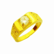 24K GP Gold Plated MensWomen Jewelry Ring Yellow Gold Golden Finger Ring YHDR 23 MP