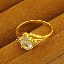 24K GP Gold Plated MensWomen Jewelry Ring Yellow Gold Golden Finger Ring YHDR 29 MP